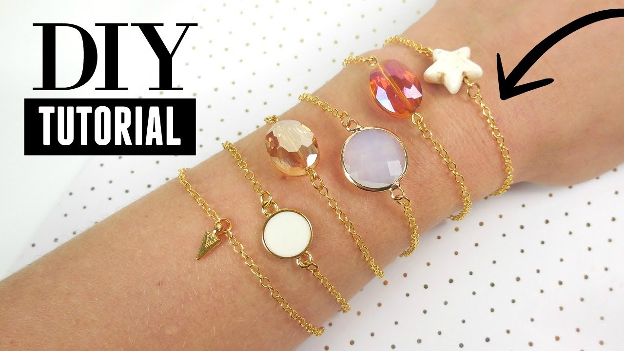 Hoe Maak Je Een Set Gouden Armbandjes Met Jasseron Schakel Ketting?