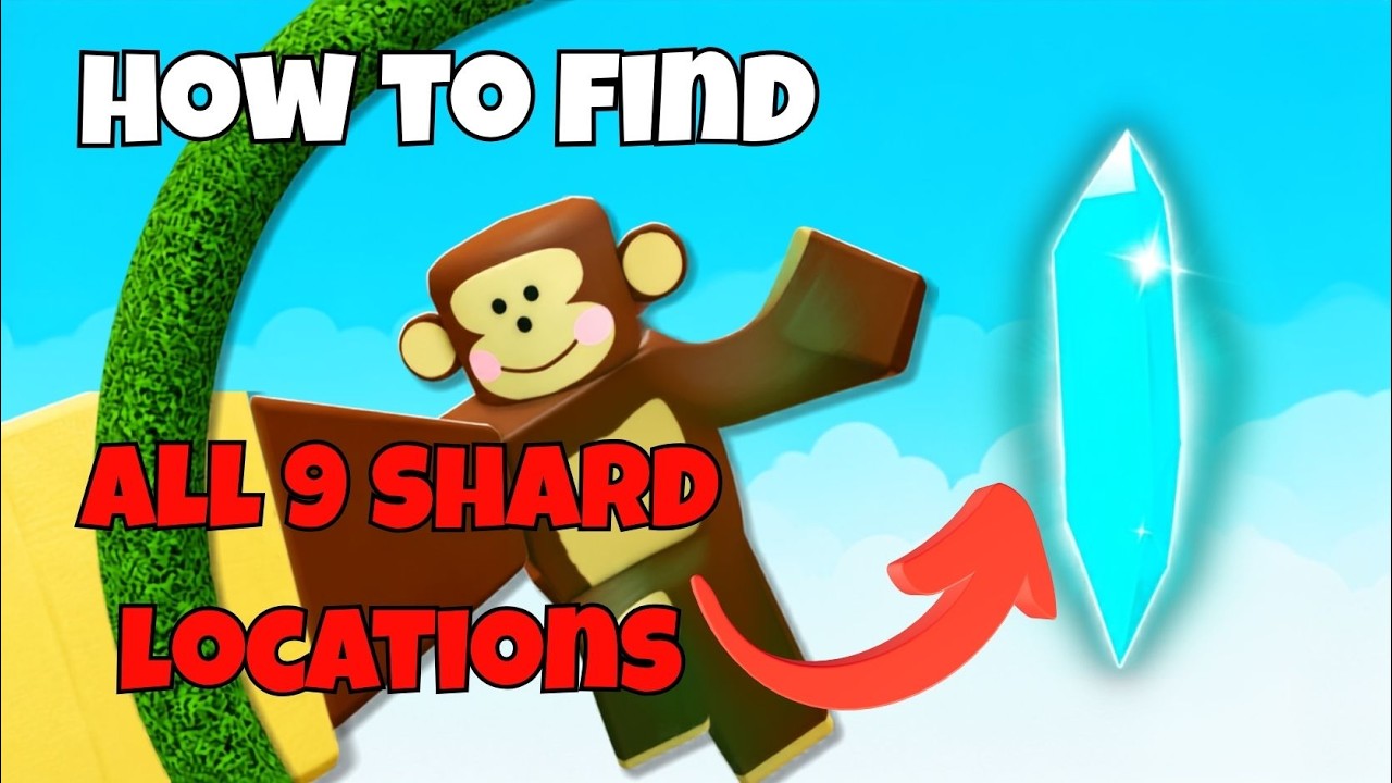 How To Find ALL 9 SUNKEN SHARDS in +1 Speed Monkey Escape!