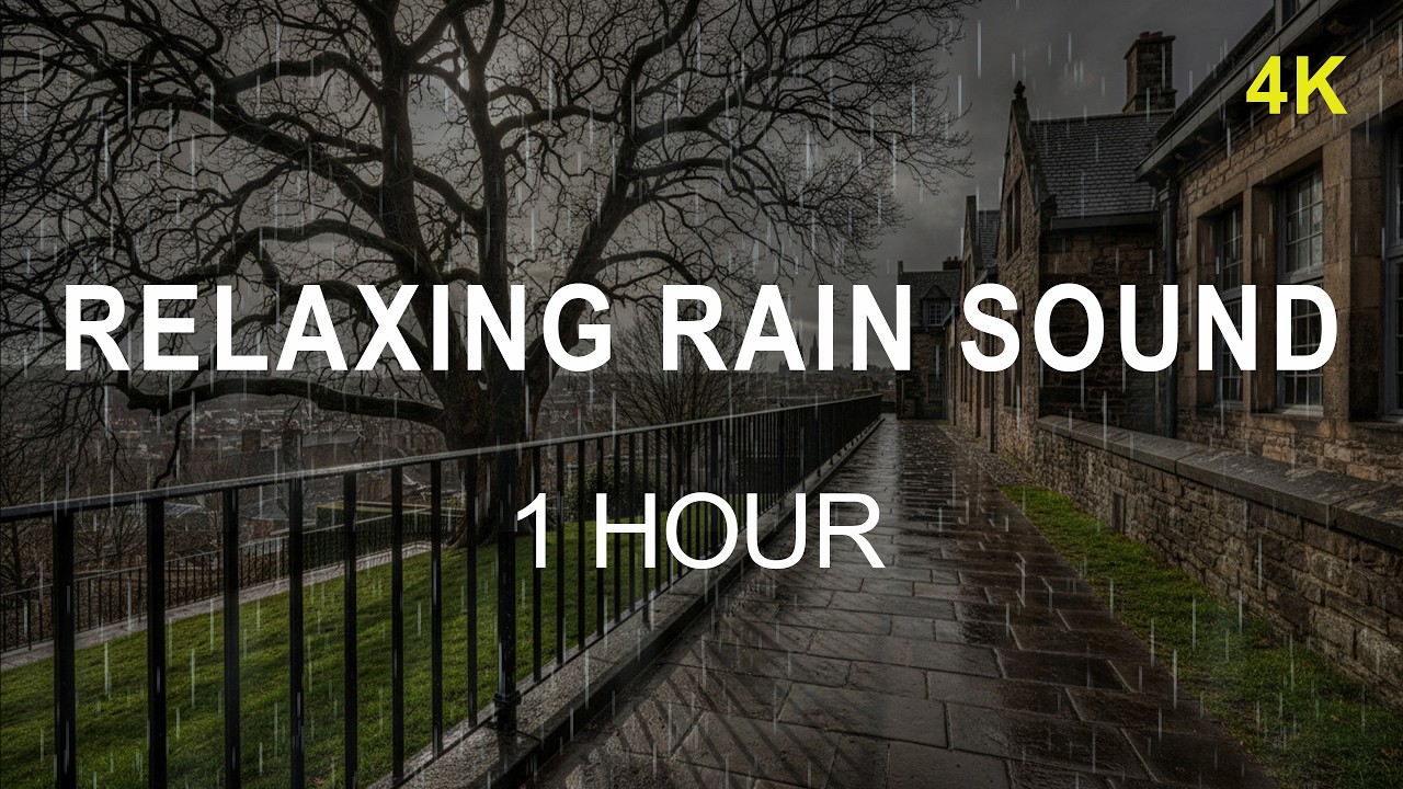 ⛈️ Strong Rain in the Tourist Area | All Night Sleep Aid | 1 Hour