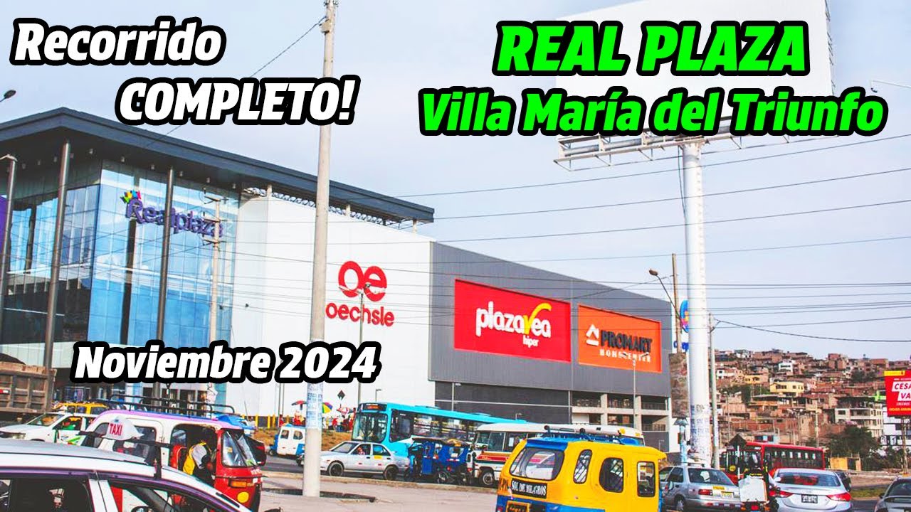 Así luce REAL PLAZA VILLA MARIA DEL TRIUNFO | Recorrido COMPLETO | NAVIDAD 2024