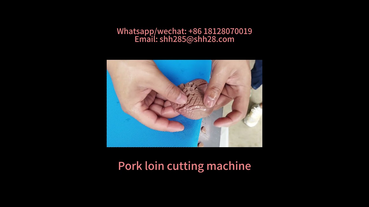 Commercial pork loin cutting machine squid flower cutting machine fish meat cutter