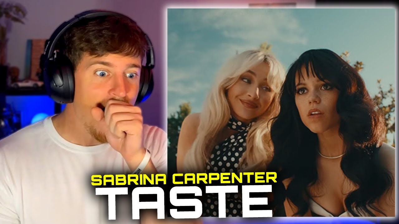 Sabrina Carpenter - Taste (Official Video ft Jenna Ortega) FIRST TIME REACTION