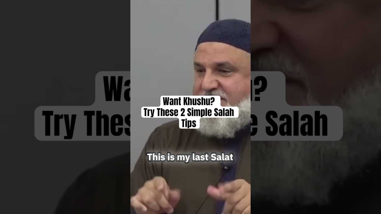 Want Khushu? Try These 2 Simple Salah Tips #shorts #islamicshorts #salah #khushu