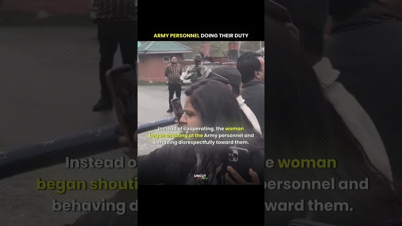 They Were Doing Their Duty, She Chose to Argue 💔 | #army #ladakh #genz #women #disrespect
