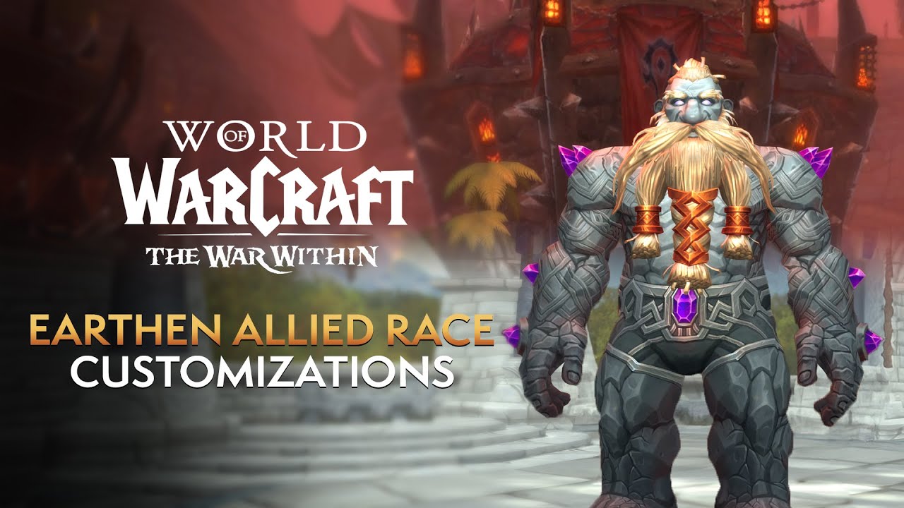 Earthen Allied Race Customization Options in The War Within
