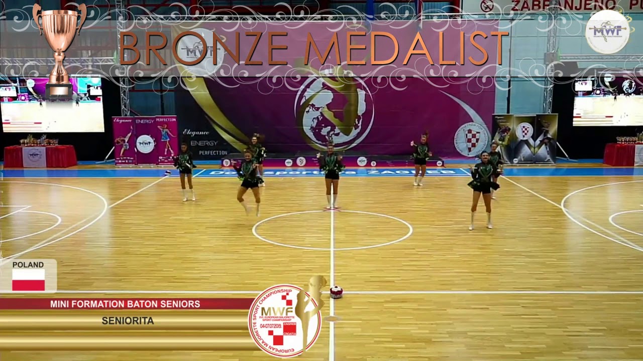 MINI FORMATION BATON SENIORS BRONZE MEDALIST: SENIORITA, POLAND