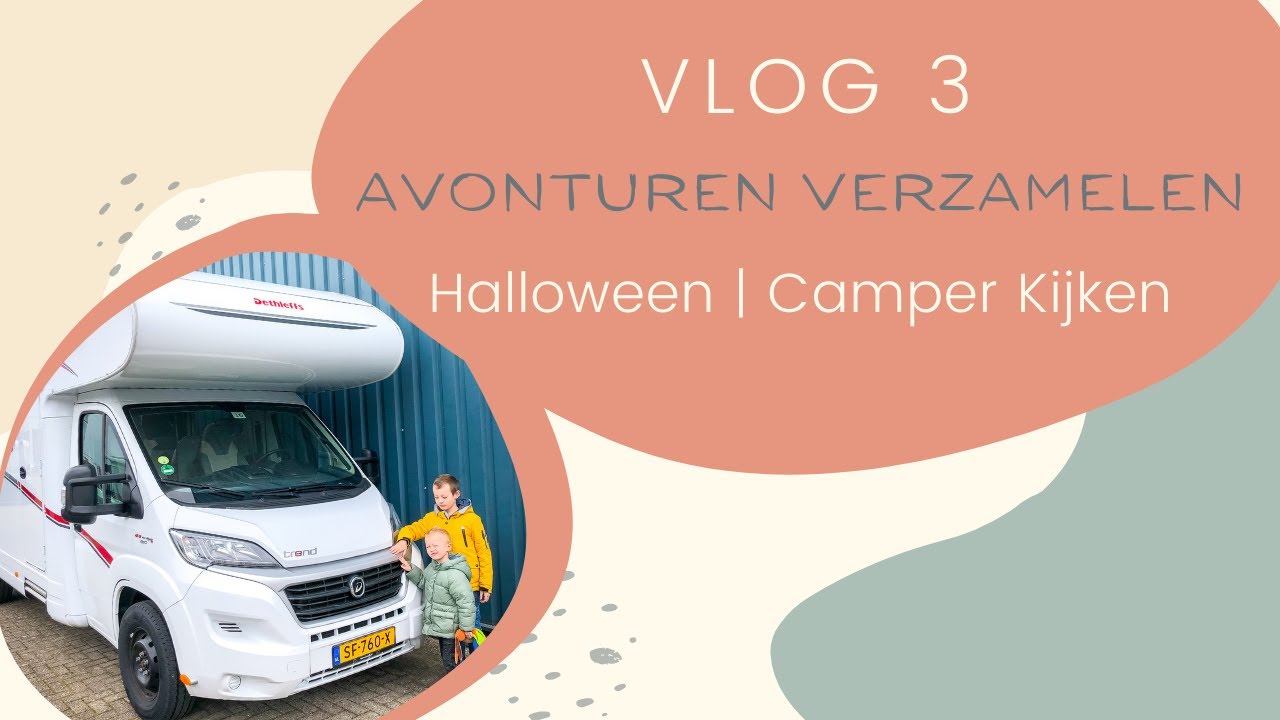 Vlog #3 - 🇳🇱 Eindelijk, onze camper is in Nederland! | Dagje Halloween in Julianatoren.