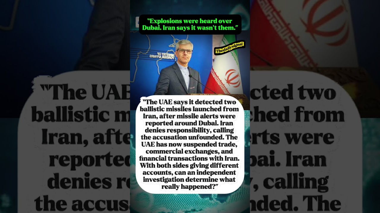 &ldquo;Explosions Over Dubai &mdash; Who Fired?&rdquo; #breakingnews #worldnews #geopolitics