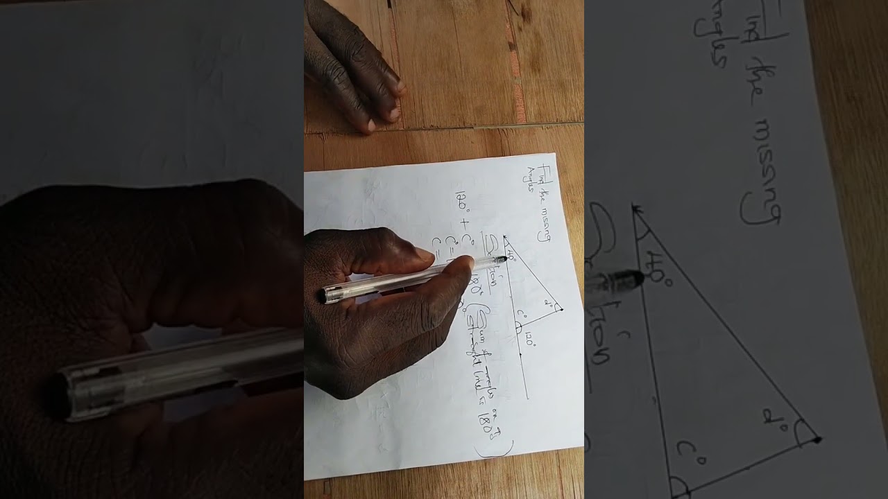 Finding the Missing Angles in a Triangle#viral #12thmathobjectiveforboardexam2023 #maths 