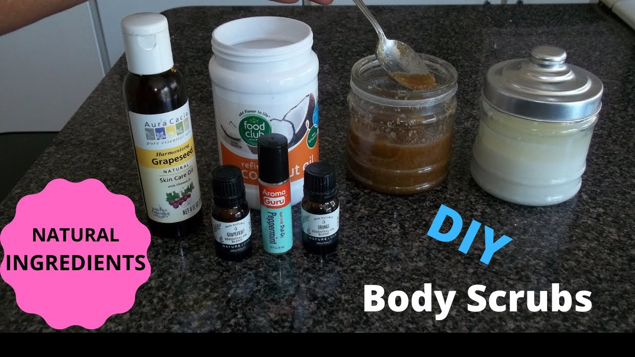 How To Make Natural DIY Exfoliating Body Scrubs