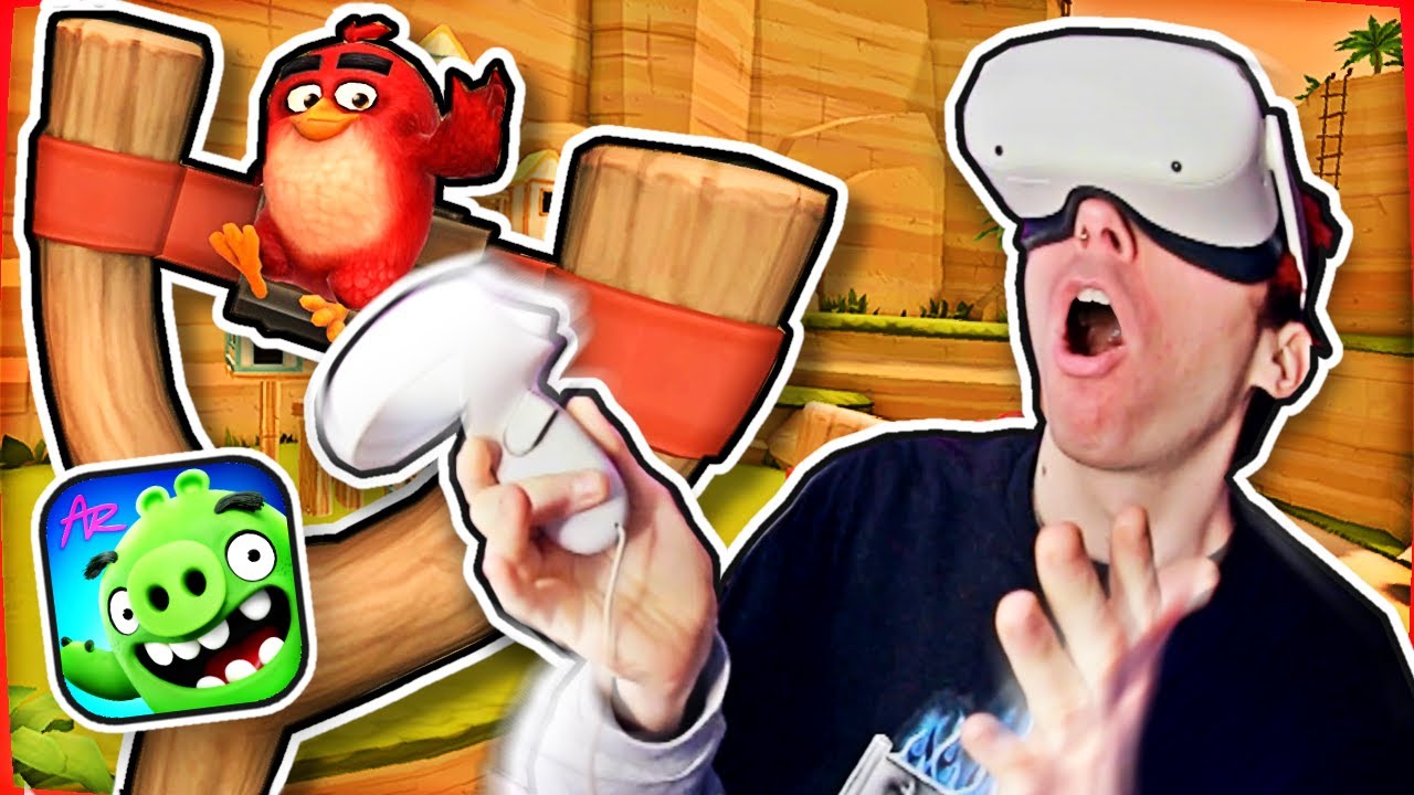 I Tried ANGRY BIRDS IN VR! (Meta Quest 2 vs. iPhone)