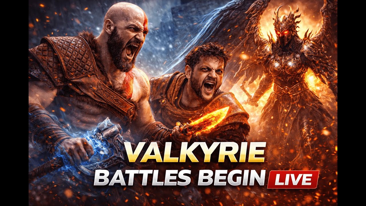Valkyrie Battles Begin 😤 | God of War (2018) LIVE | Hindi-English