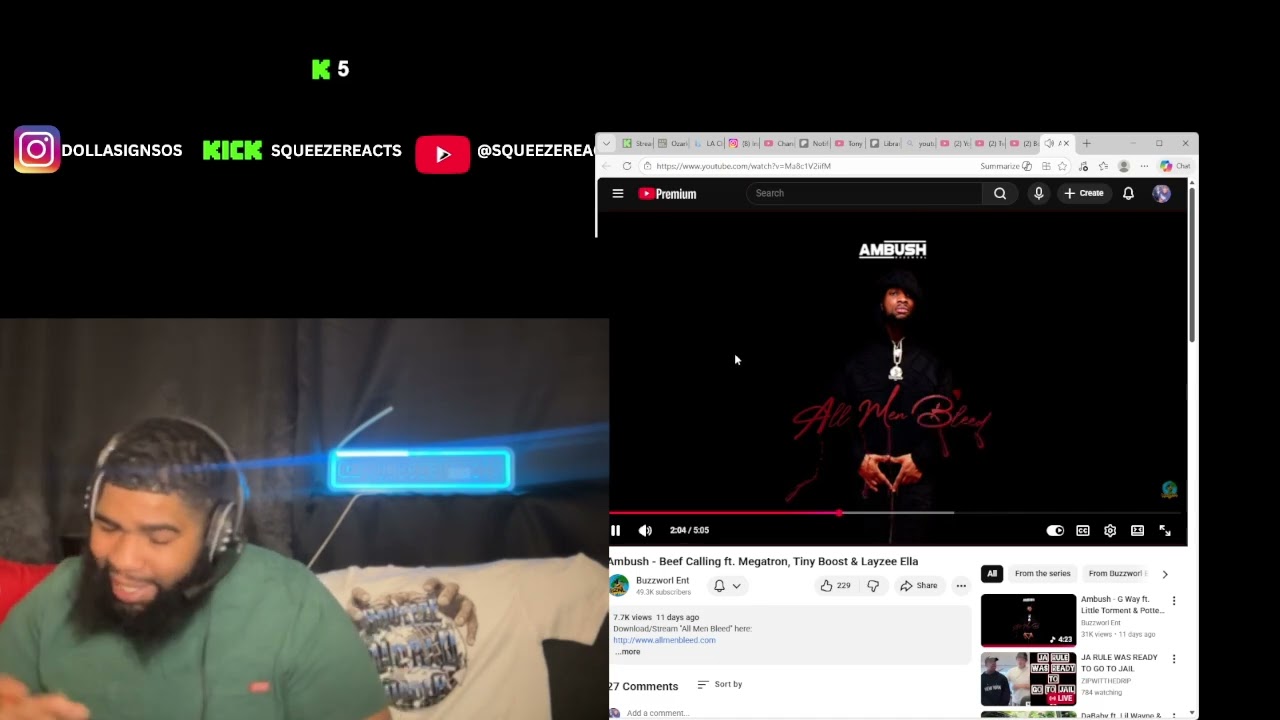 Ambush - Beef Calling ft. Megatron, Tiny Boost & Layzee Ella | Reaction 