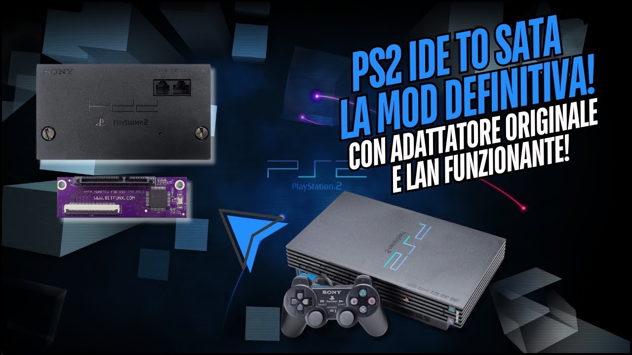 PS2 IDE to SATA, la mod definitiva! con adattatore originale e lan funzionante!