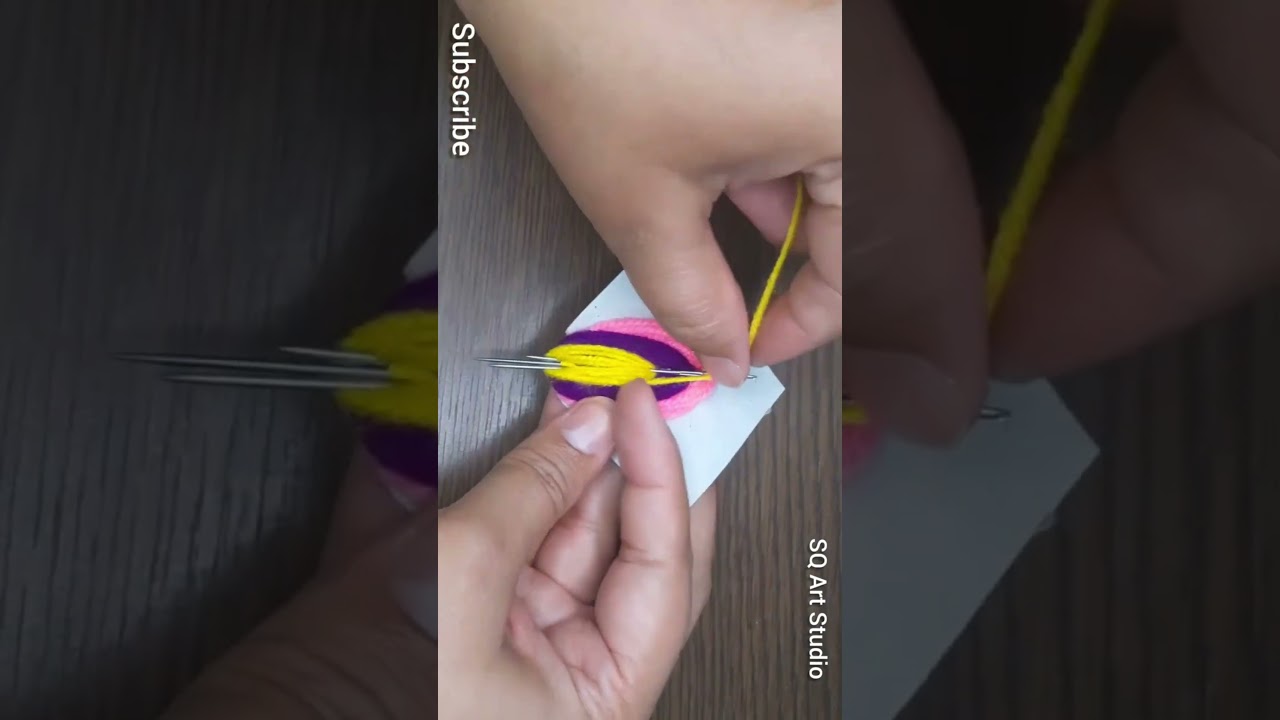 Woolen Craft Idea In 1 Minute