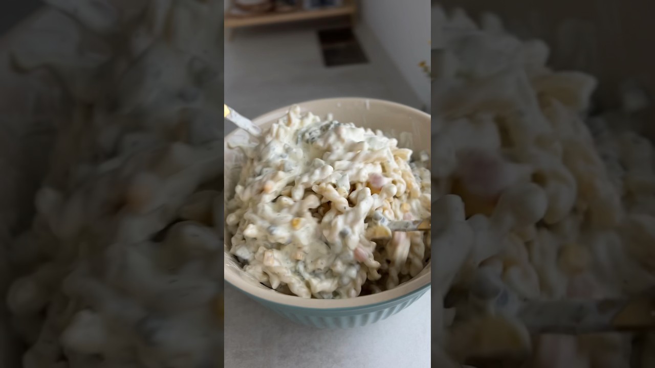 Nudelsalat mit saftiger Joghurt So&szlig;e