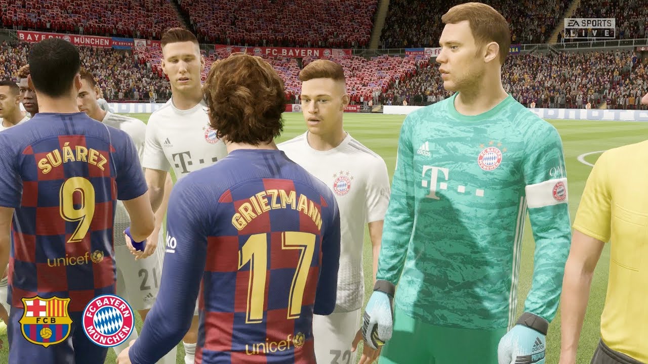 FIFA 20 - FC Barcelona Vs Bayern Munich - FULL MATCH - (PS4 GAMEPLAY)