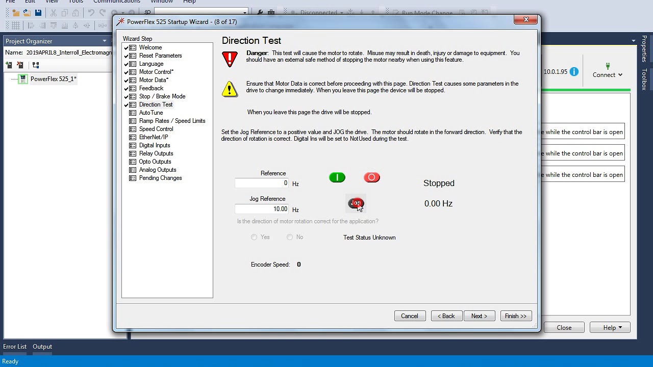4/9/2019 Interroll / CCW Setup Wizard