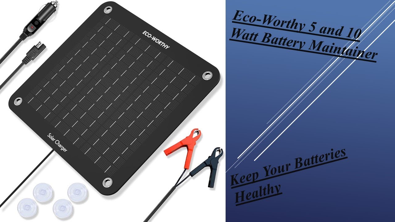 Eco-Worthy 5 and 10 Watt Solar Battery Maintainer