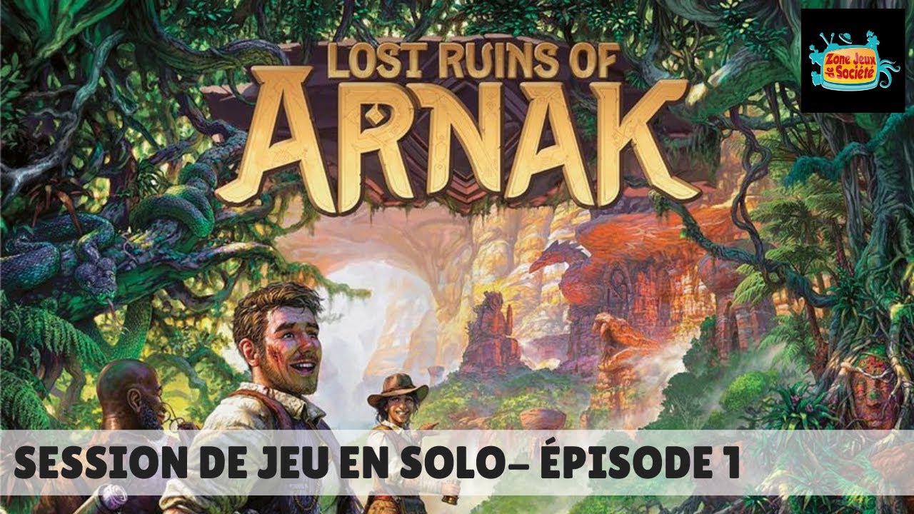 Session de jeu solo de Lost Ruins of Arnak - Épisode 1