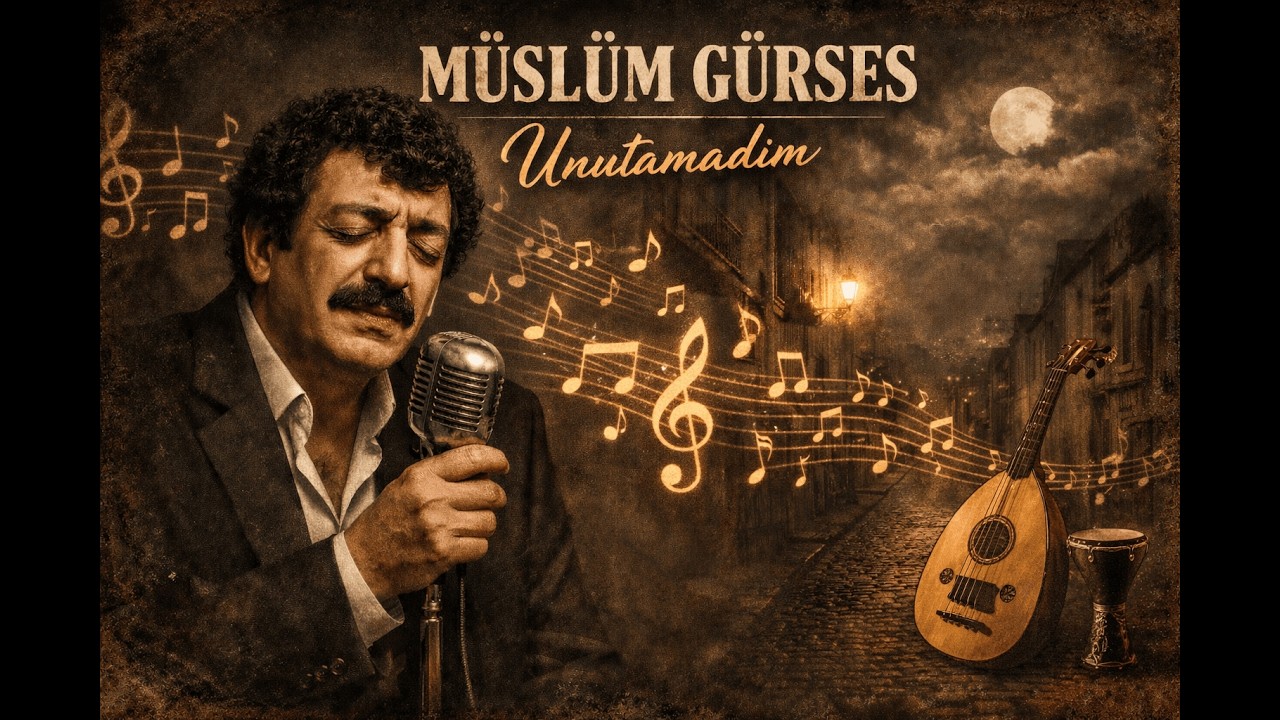 Müslüm Gürses - Unutamadım ( Kaç Kadeh Kırıldı ) Nota