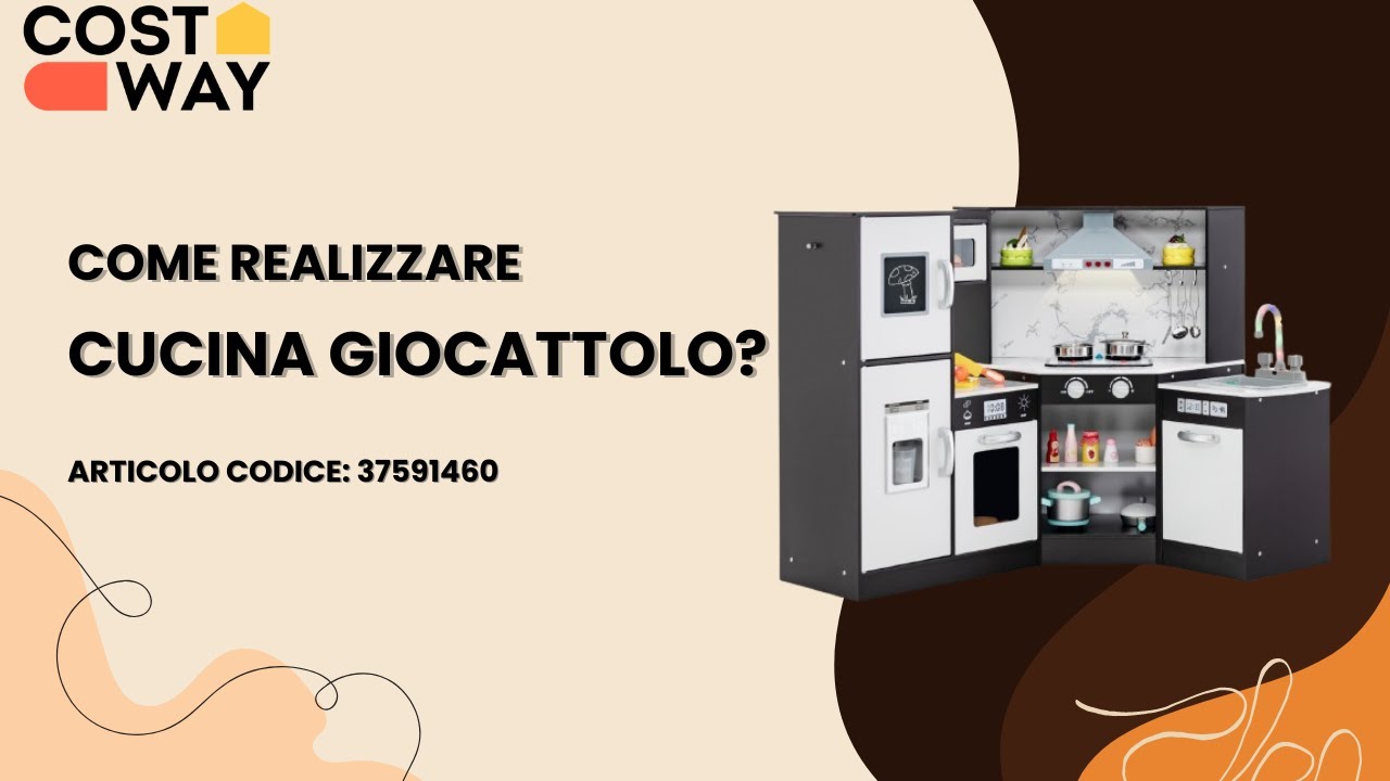 Come realizzare questa cucina giocattolo per bambini?