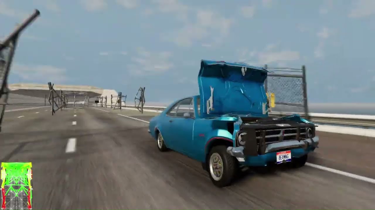 Smashing through 17 gates in BeamNG.drive!
