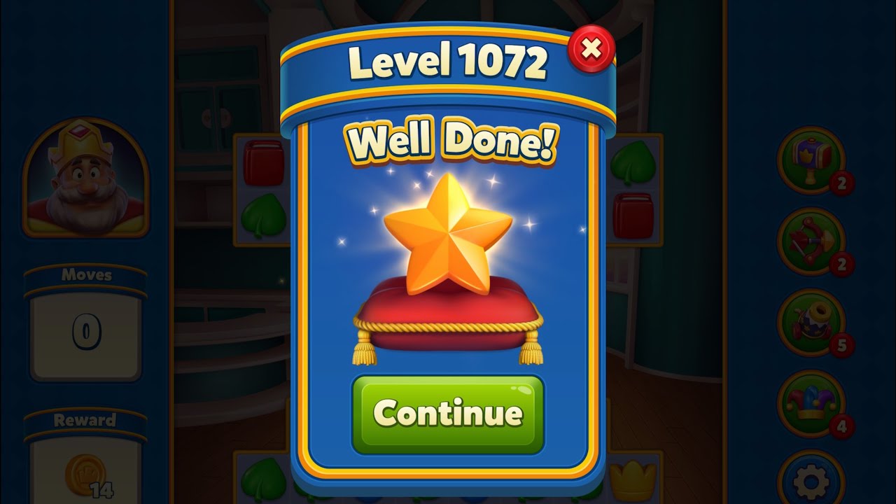 Royal Match - King Robert - Level 1072 (last move clearance)