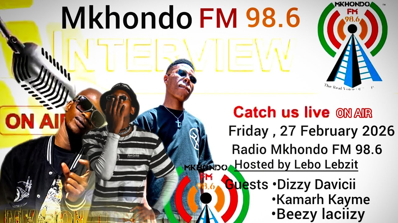 Mkhondo FM 98.6 The Breakfast Show with Dizzy Davicii , Beezy Laciizy and Kamarh Kayme (Full video)