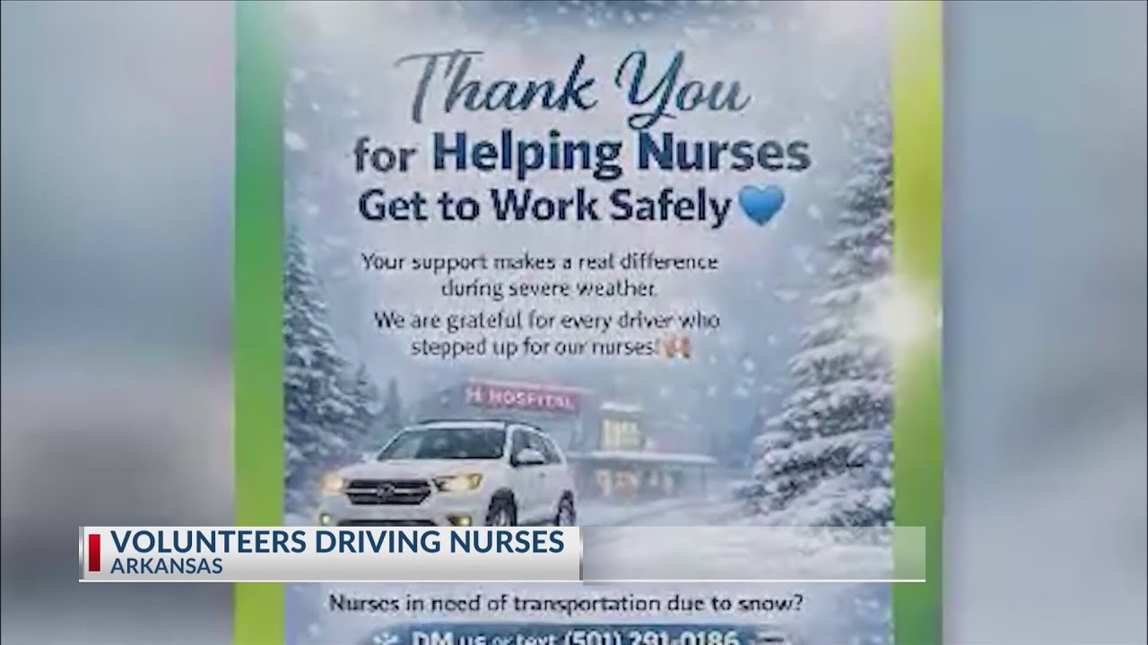 NBC 10 News Today: Volunteers in Arkansas driving nurses to work amid winter storm