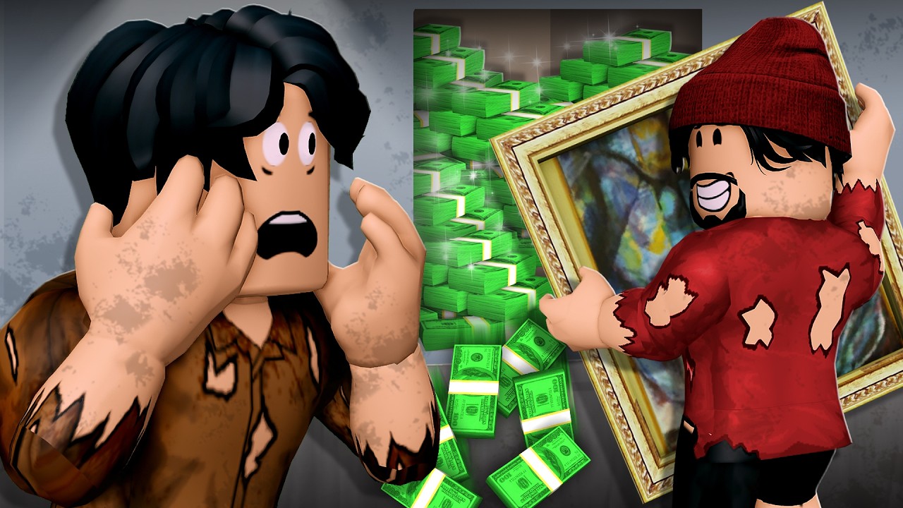POOR Dad Was Secretly RICH! (A Roblox Movie)