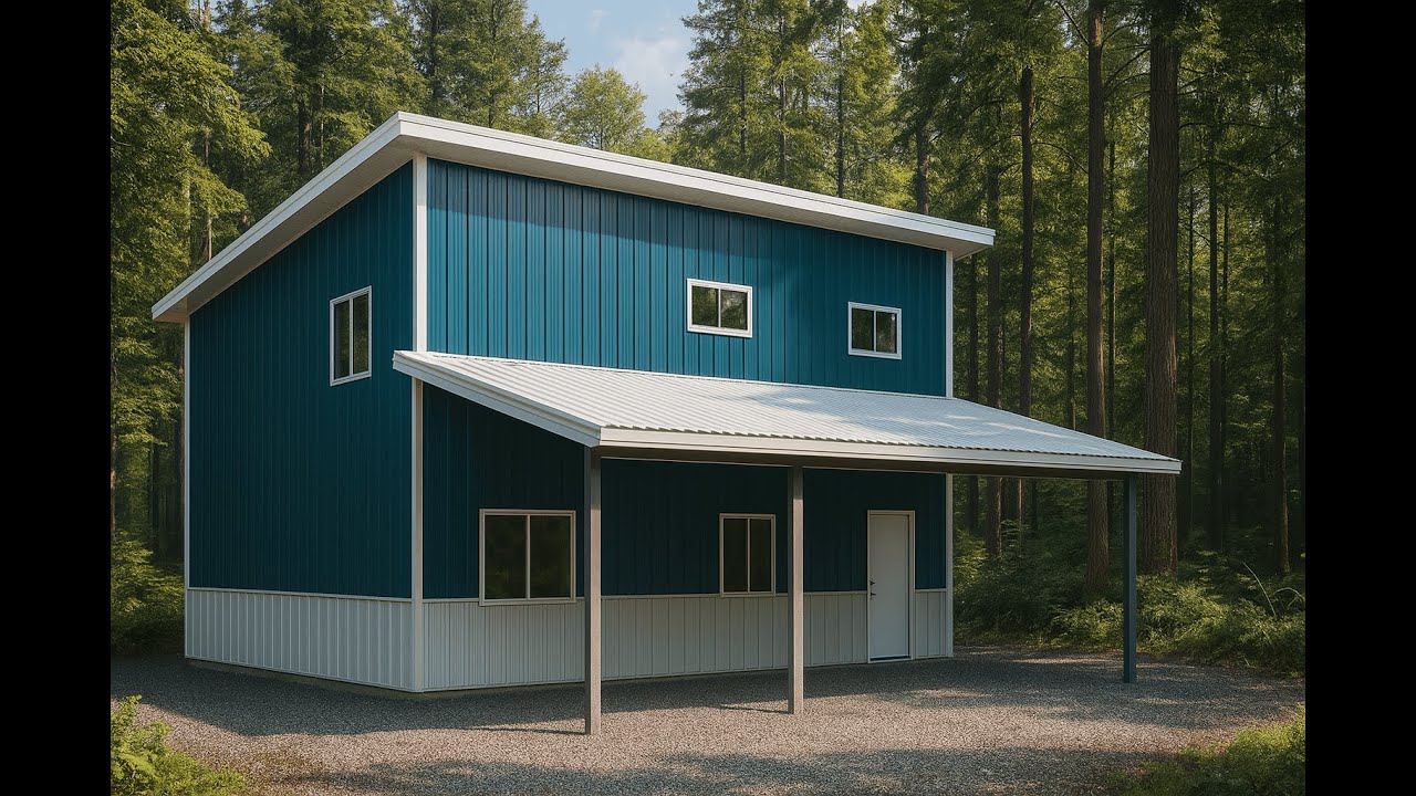 Customize Your Dream Home: Ultimate 24x36 Single-Slope Barndominium