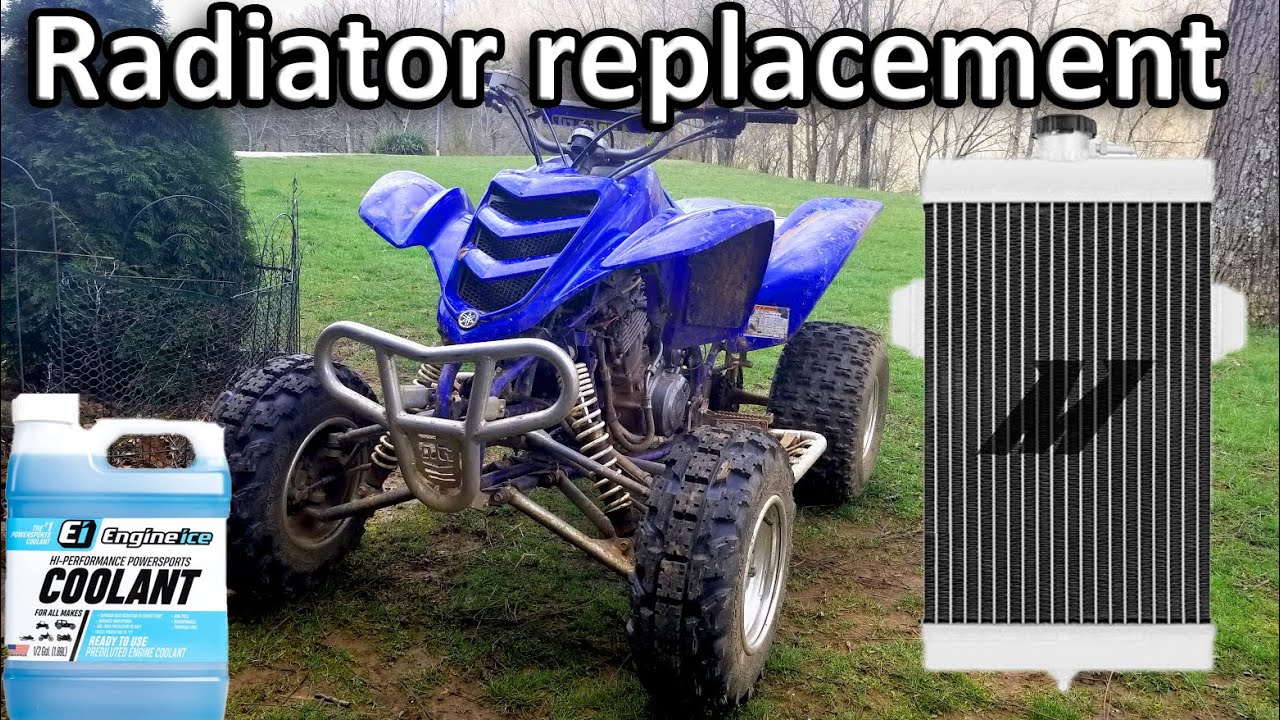 Замена радиатора Raptor 660 и удаление воздуха из системы охлаждения