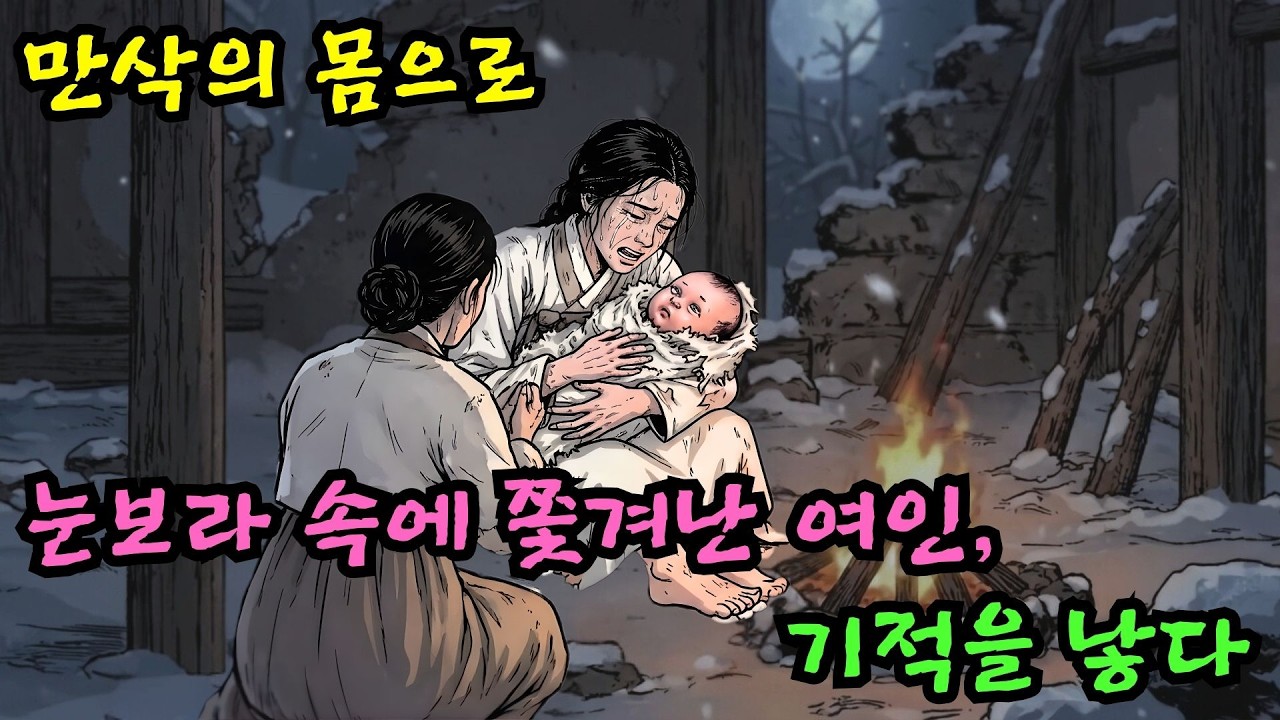 엄동설한에 쫓겨난 며느리, 움막에서 낳은 아들이 '조선을 구한 천장군'이 되다!| 야담 옛날이야기 오디오북 수면동화 전설 민담