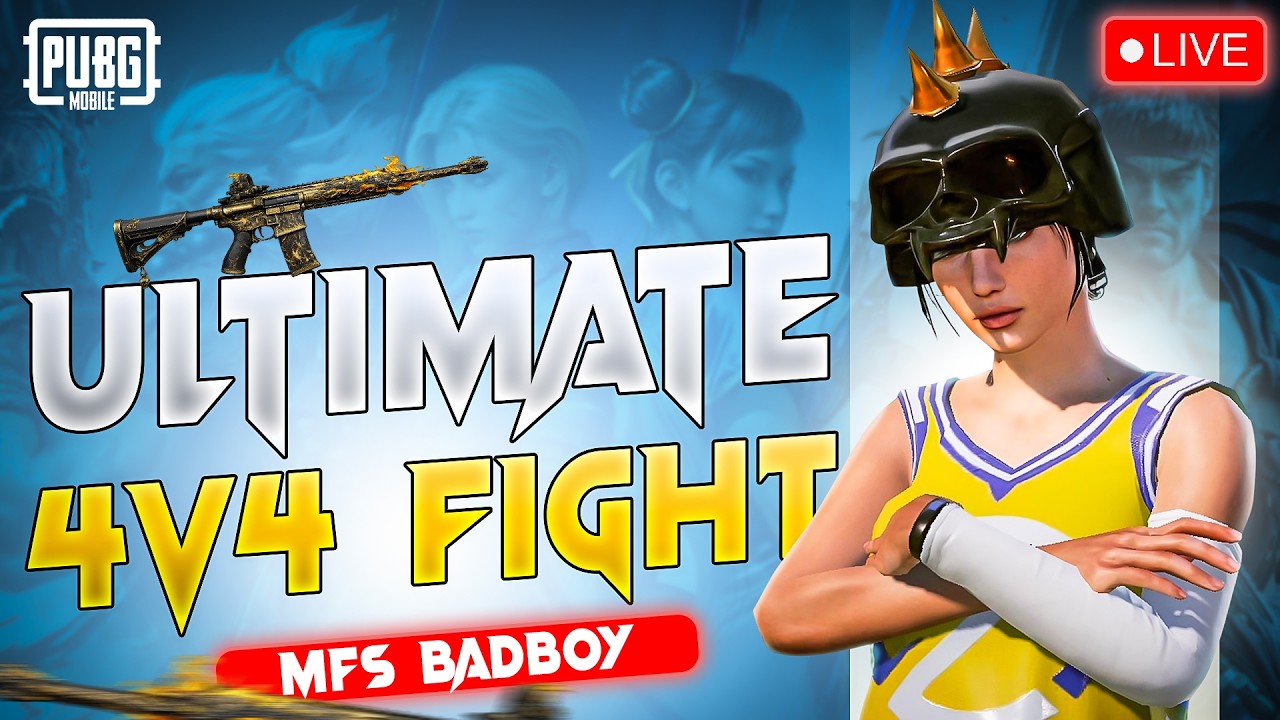 LIVE 🔥 Ultimate Royale 4v4 Hard Lobby 😈 PUBG Mobile/BGMI