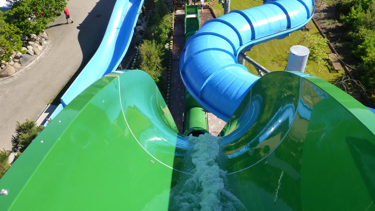 Fårup Sommerland - Vandfaldet (New Free Fall Slide 2015) Onride POV