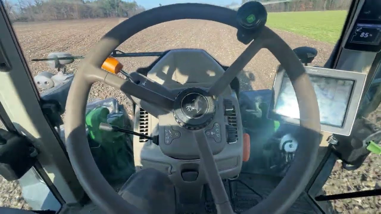 Préparation Des Terres A Mais 2023 | John Deere 6110m + Herse 6 Mètres