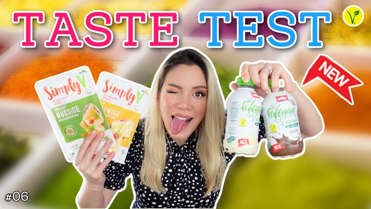 Simply V Käse, Müller Milch...vegane Milchprodukte 😋 im TASTE TEST #06 | #yummypilgrim