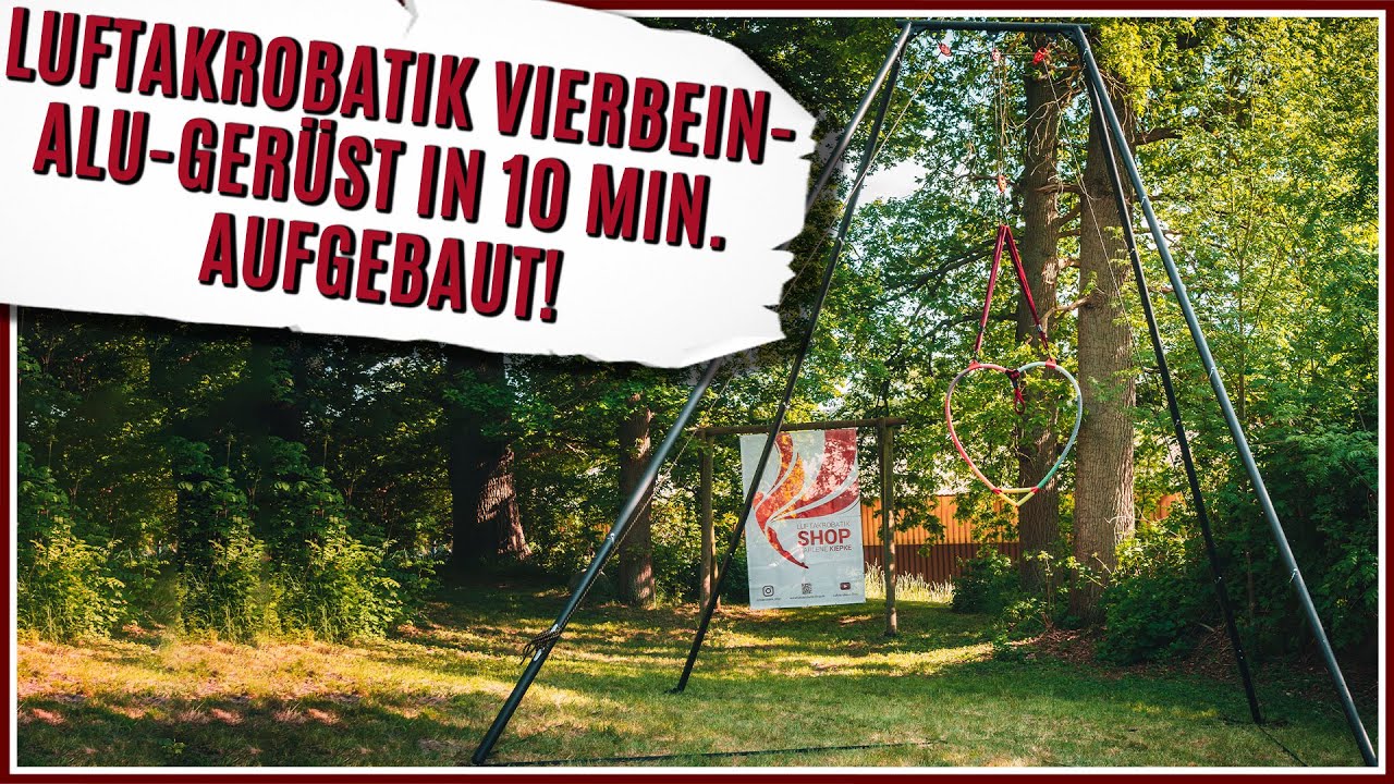 Luftakrobatik Gerüst höhenverstellbar in 10 min. aufgebaut!