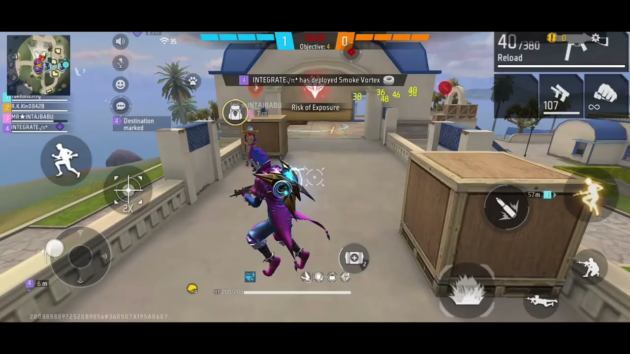  Free Fire gaming CS had short 