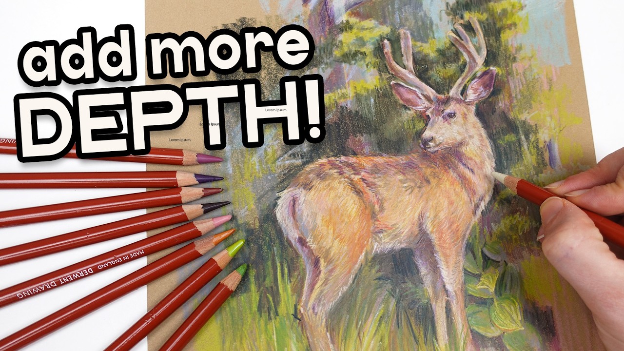 Почему ваши рисунки цветными карандашами выглядят плоскими (и как это исправить)