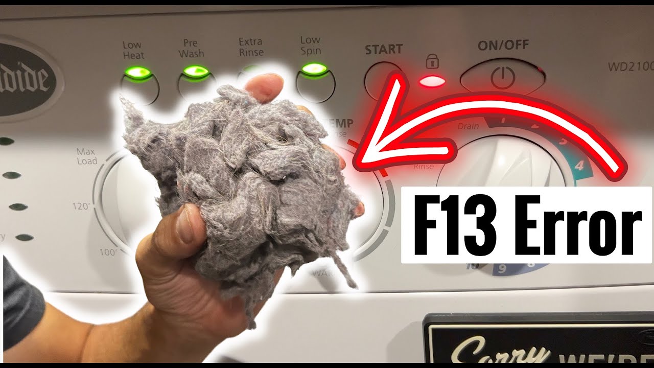 Код ошибки F13 в стиральной машине Splendide 2100XC | Прекращается сушка во время цикла
