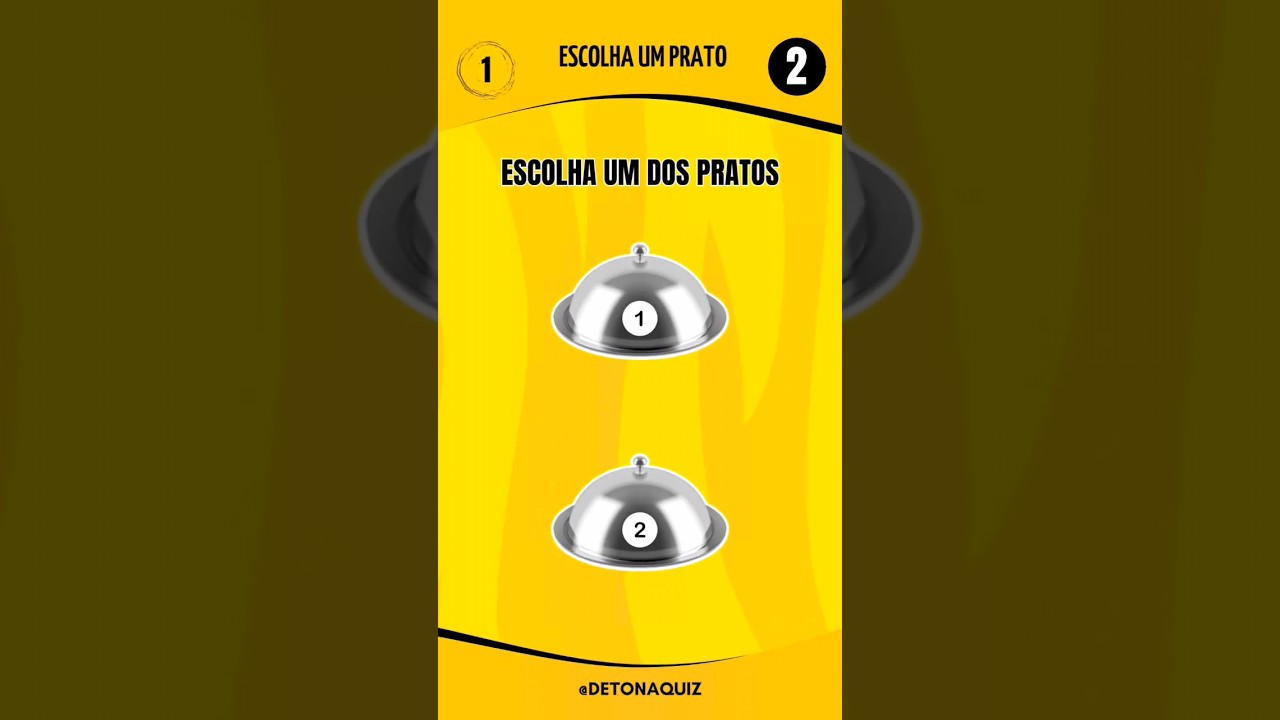 Escolha um Prato | Teste de Intui&ccedil;&atilde;o | #comidas #quiz