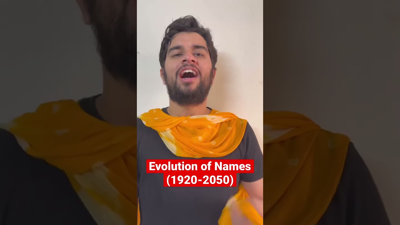Evolution of Names from 1920 to 2050 😂 #sachinawasthi #ytshorts #shorts #comedy #standupcomedy