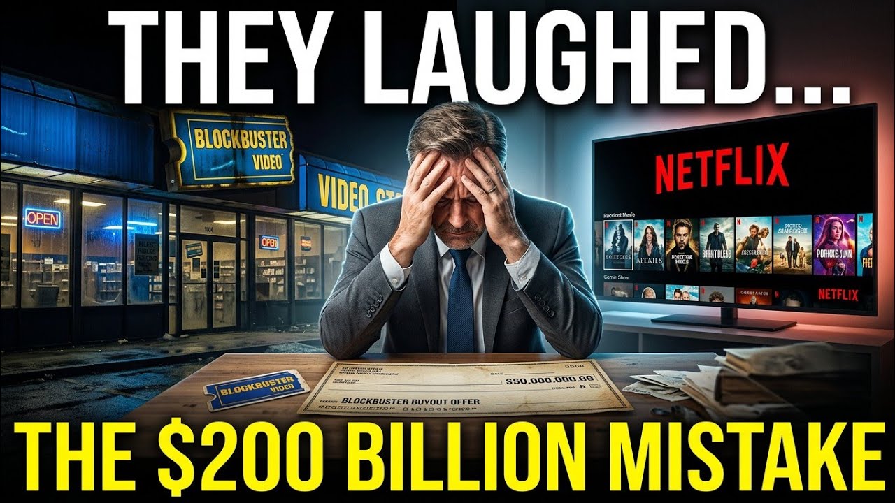 Blockbuster Laughed at Netflix — The $50M Mistake That Killed an Empire