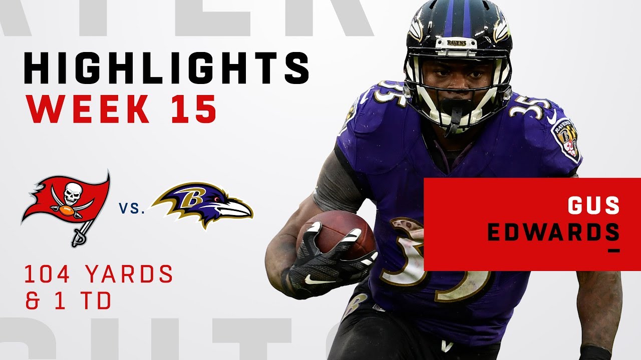 Ravens RB Gus Edwards Highlights vs. Bucs