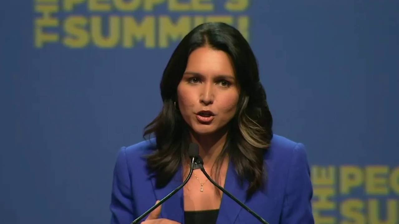 Rep. Tulsi Gabbard at People’s Summit: We must end our war to overthrow the Syrian government now.