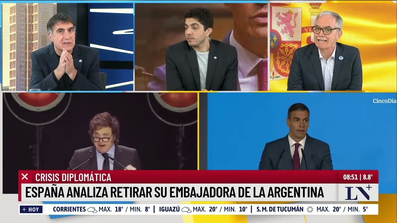 Crisis diplomática con España: Pedro Sanchez exige disculpas públicas a Javier Milei