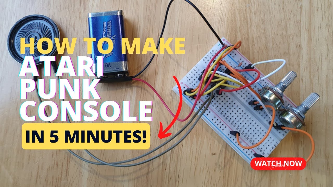 Build an Atari Punk Console in 5 minutes using a solderless breadboard!
