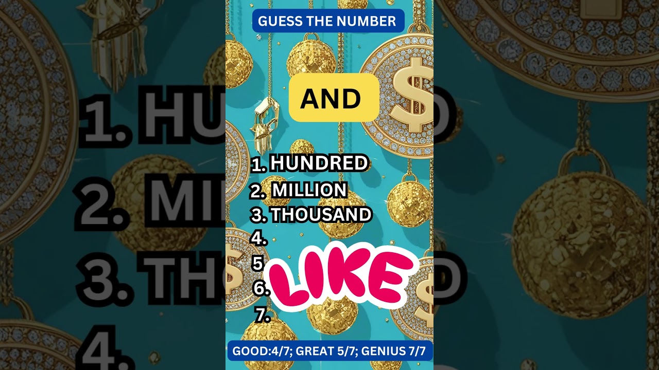 Guess The Numbers QUIZ Challenge!  #shorts #quiz #guessthenumber #trending #maths